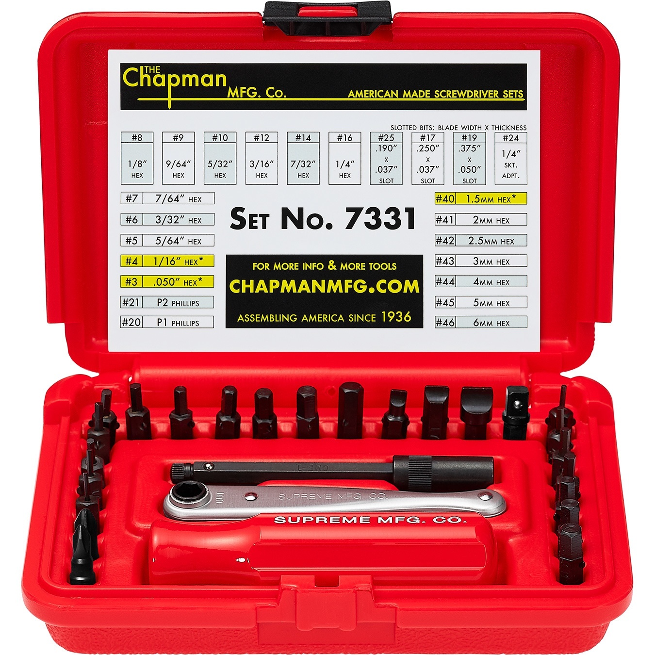 Supreme®/Chapman Screwdriver Set view 2